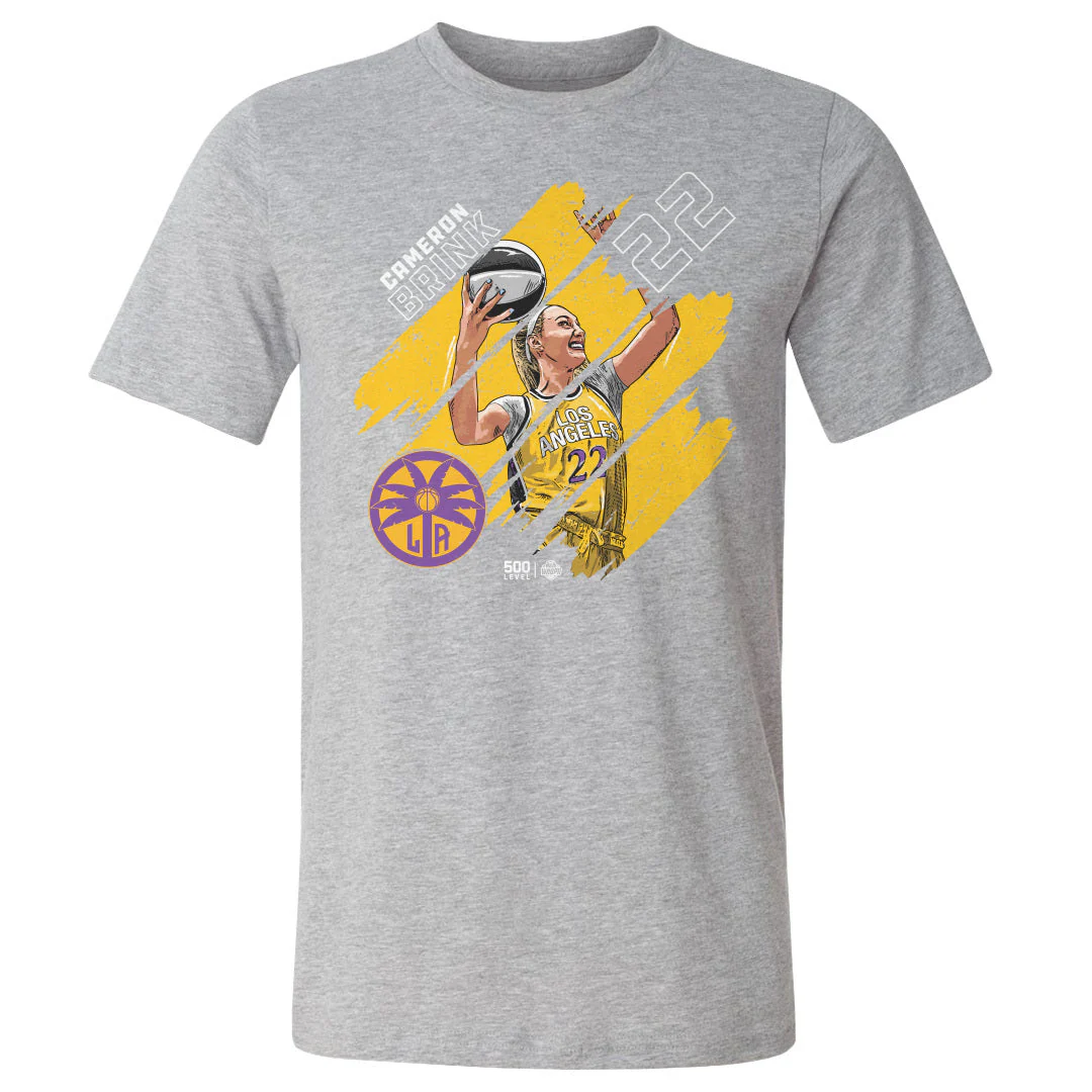 Cameron Brink Los Angeles Sparks Stripes WHT - Image 2