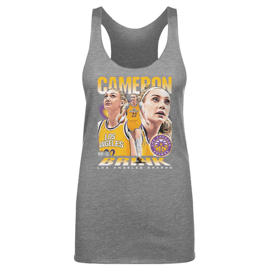 Cameron Brink Los Angeles Sparks Vintage WHT - Image 3