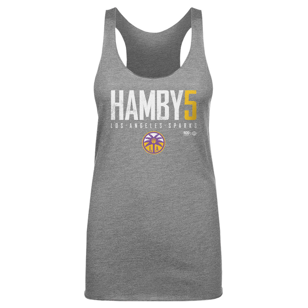Dearica Hamby Los Angeles Sparks Elite WHT - Image 2