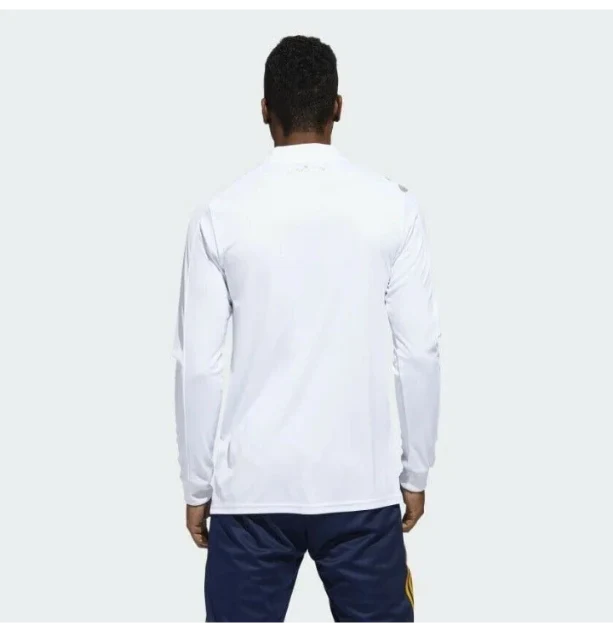 LA Galaxy 20-21 adidas Replica White Home Long Sleeve Blank Jersey - Image 3