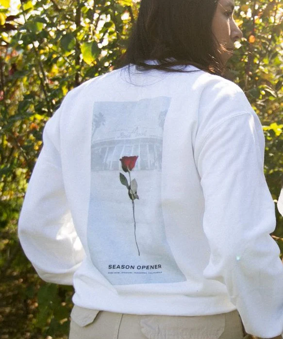 LA Galaxy 2023 Newspaper White Crewneck - Image 2