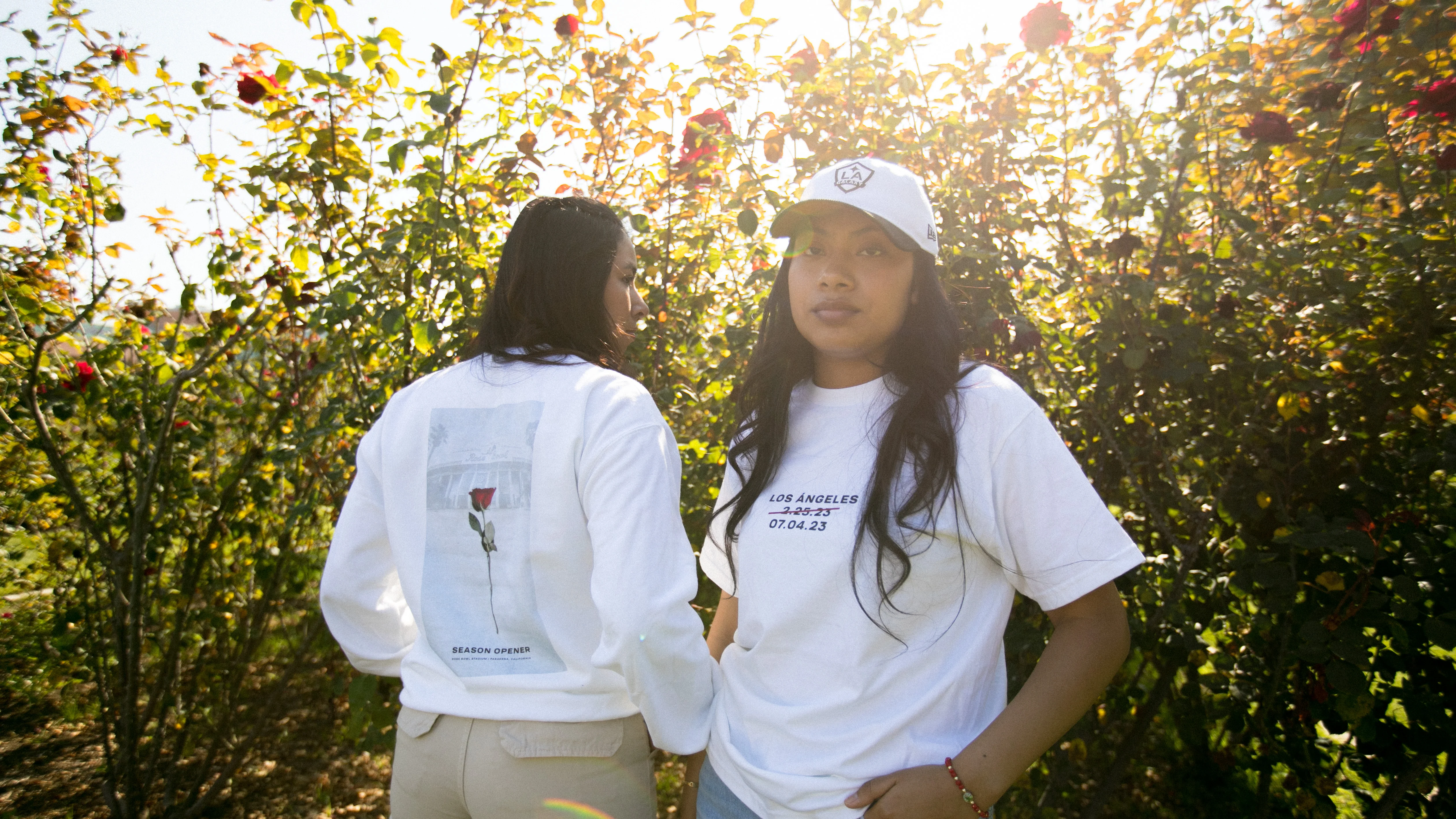 LA Galaxy 2023 Newspaper White Crewneck - Image 3