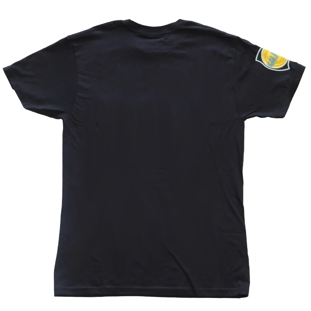 LA Galaxy 2023 Mitchell & Ness Rose Script Black T-Shirt - Image 2