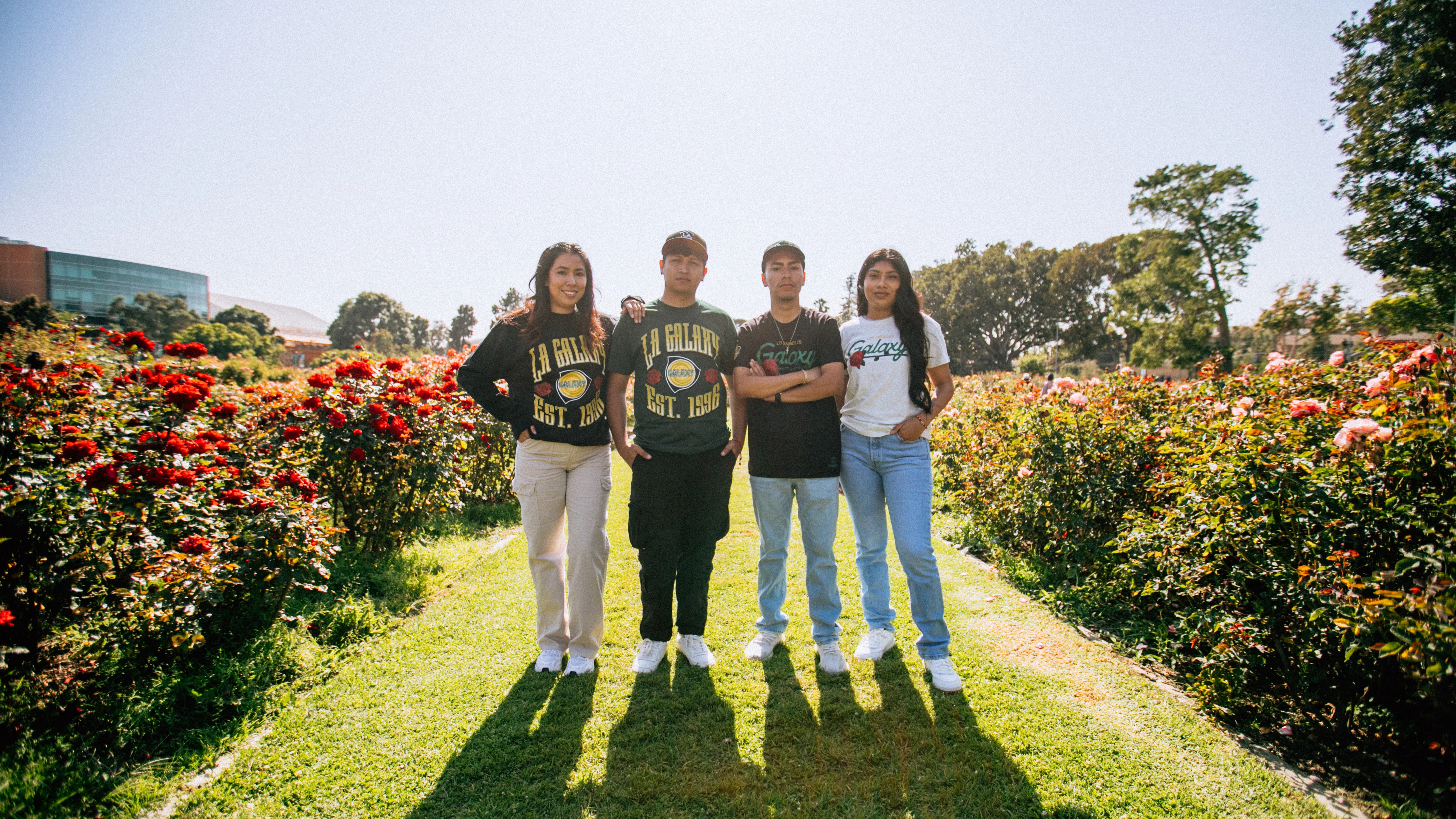 LA Galaxy 2023 Mitchell & Ness Retro Rose Black Crewneck - Image 3