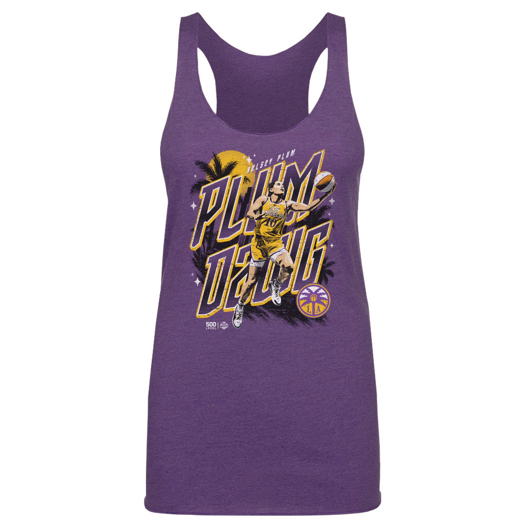 Kelsey Plum Los Angeles Sparks Plum Dawg WHT