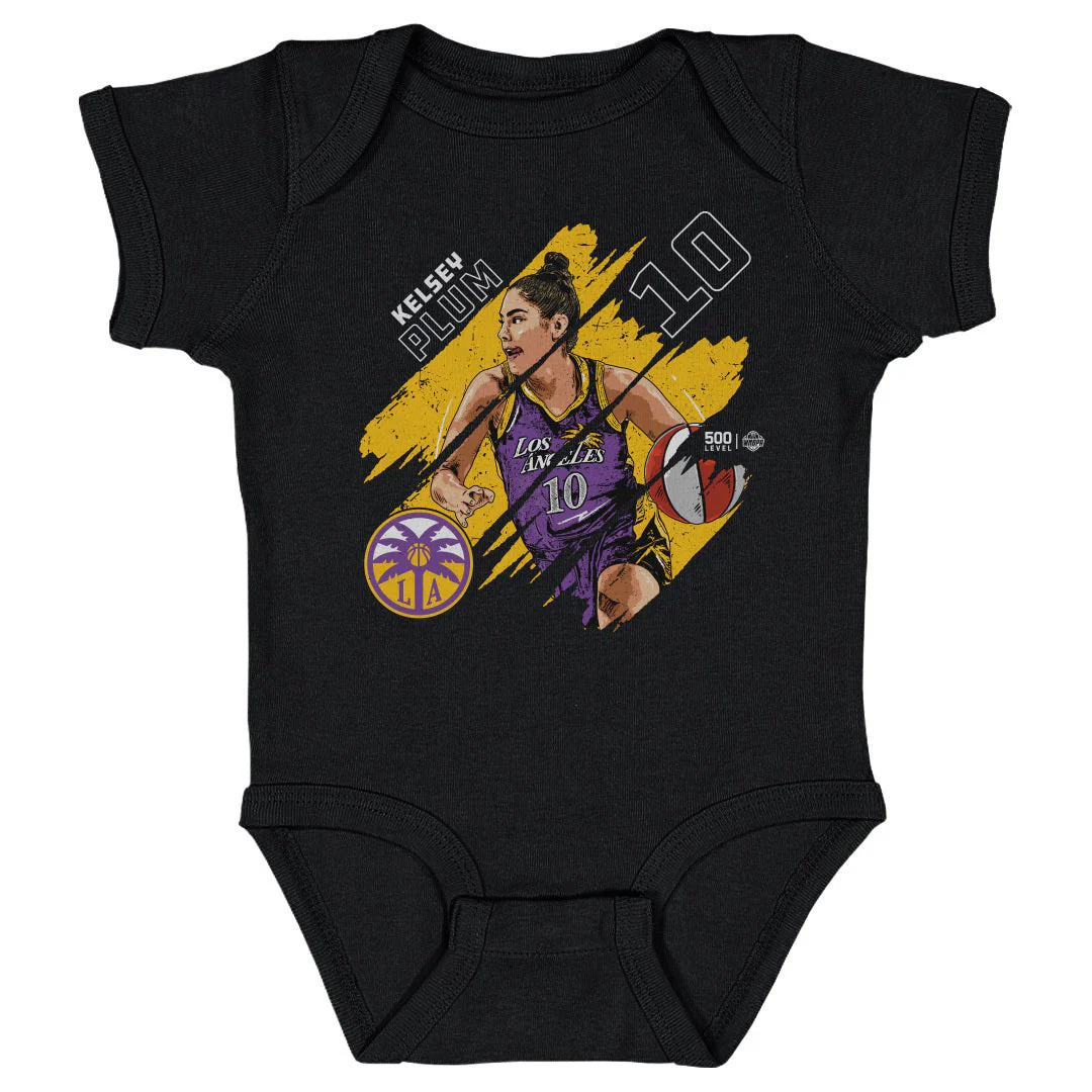 Kelsey Plum Los Angeles Sparks Stripes WHT - Image 3
