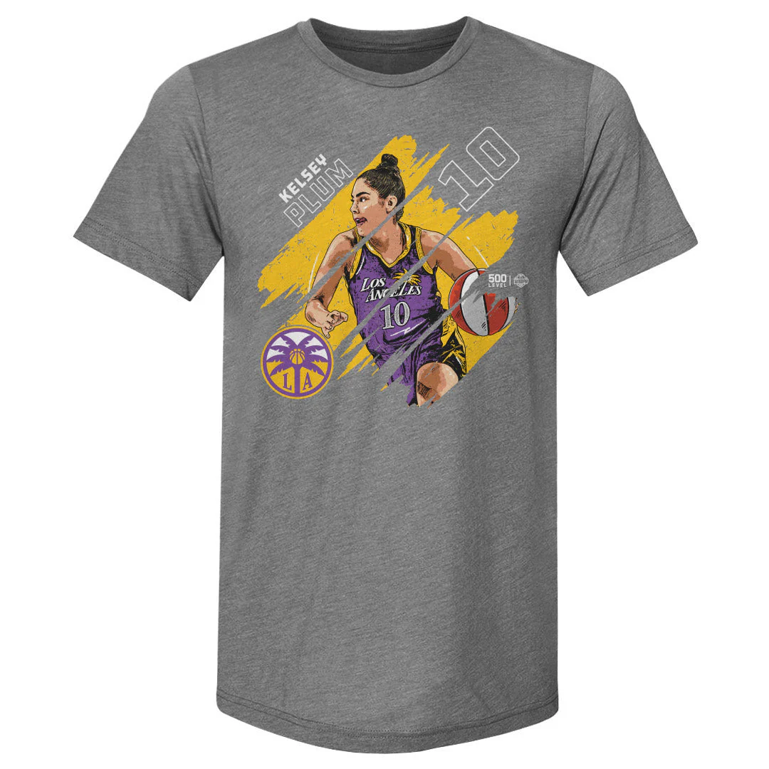 Kelsey Plum Los Angeles Sparks Stripes WHT