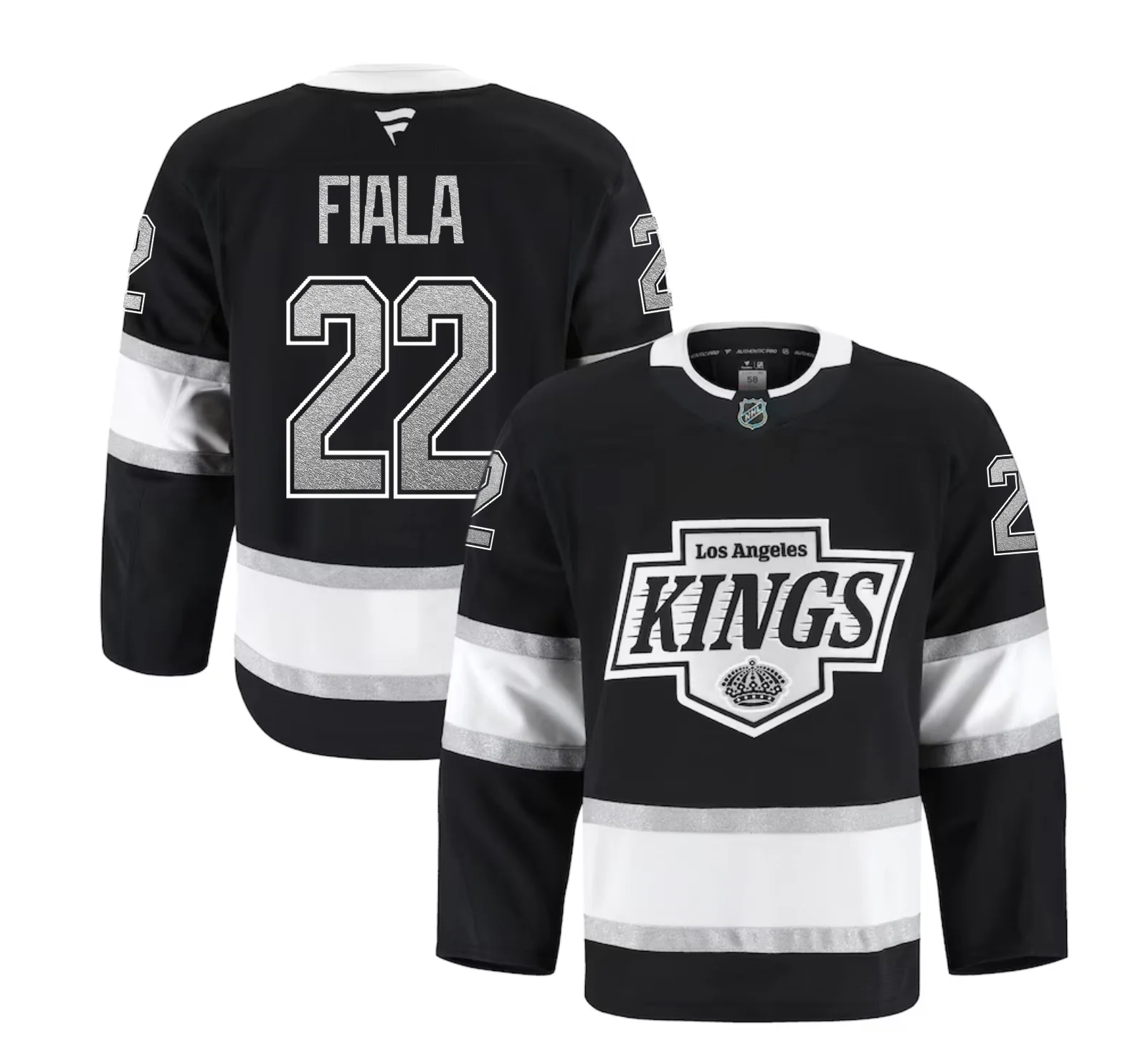 Kings Kevin Fiala Authentic Pro Home Jersey - Image 3