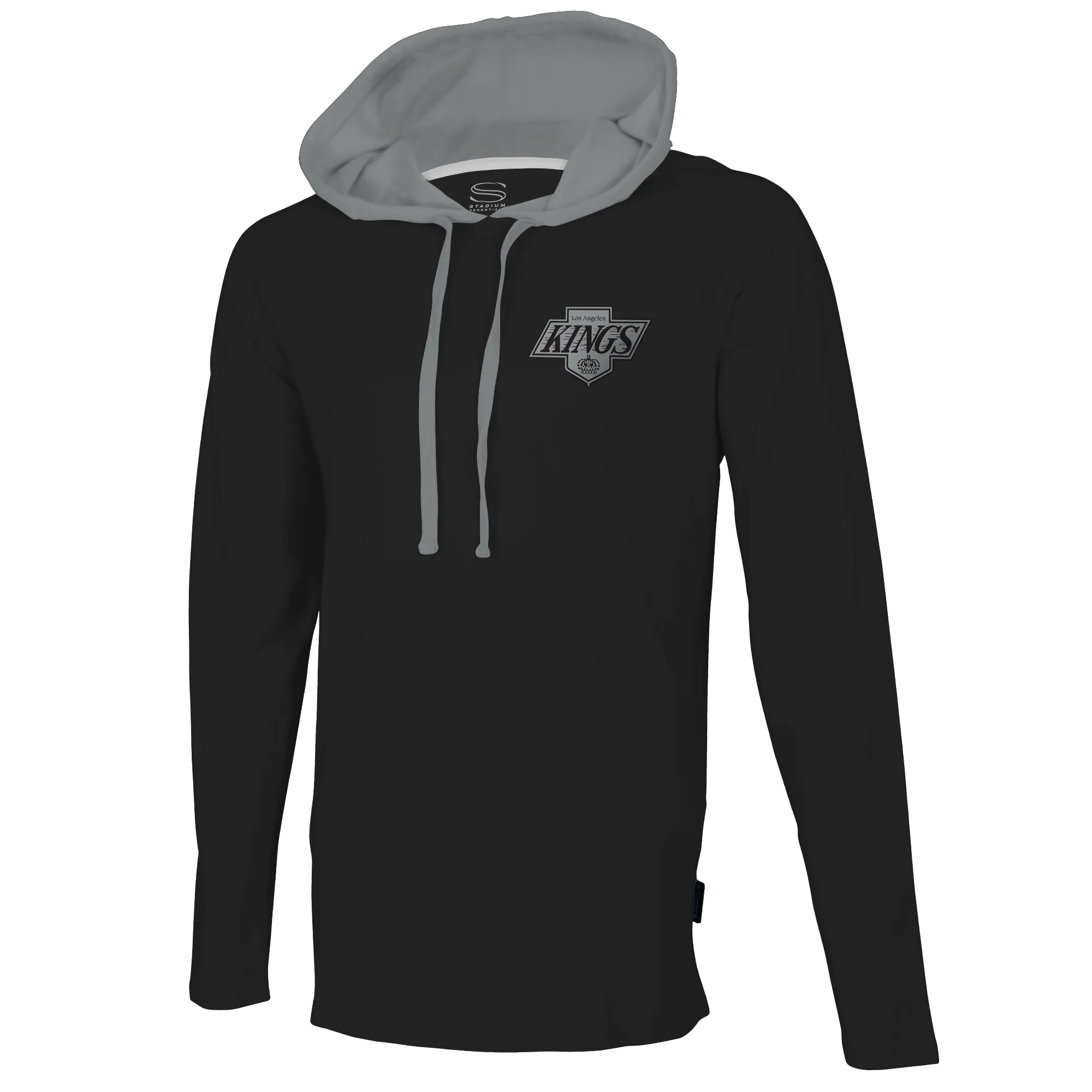 LA Kings Stadium Essentials NHL Tradition Black Long Sleeve Hooded T-Shirt