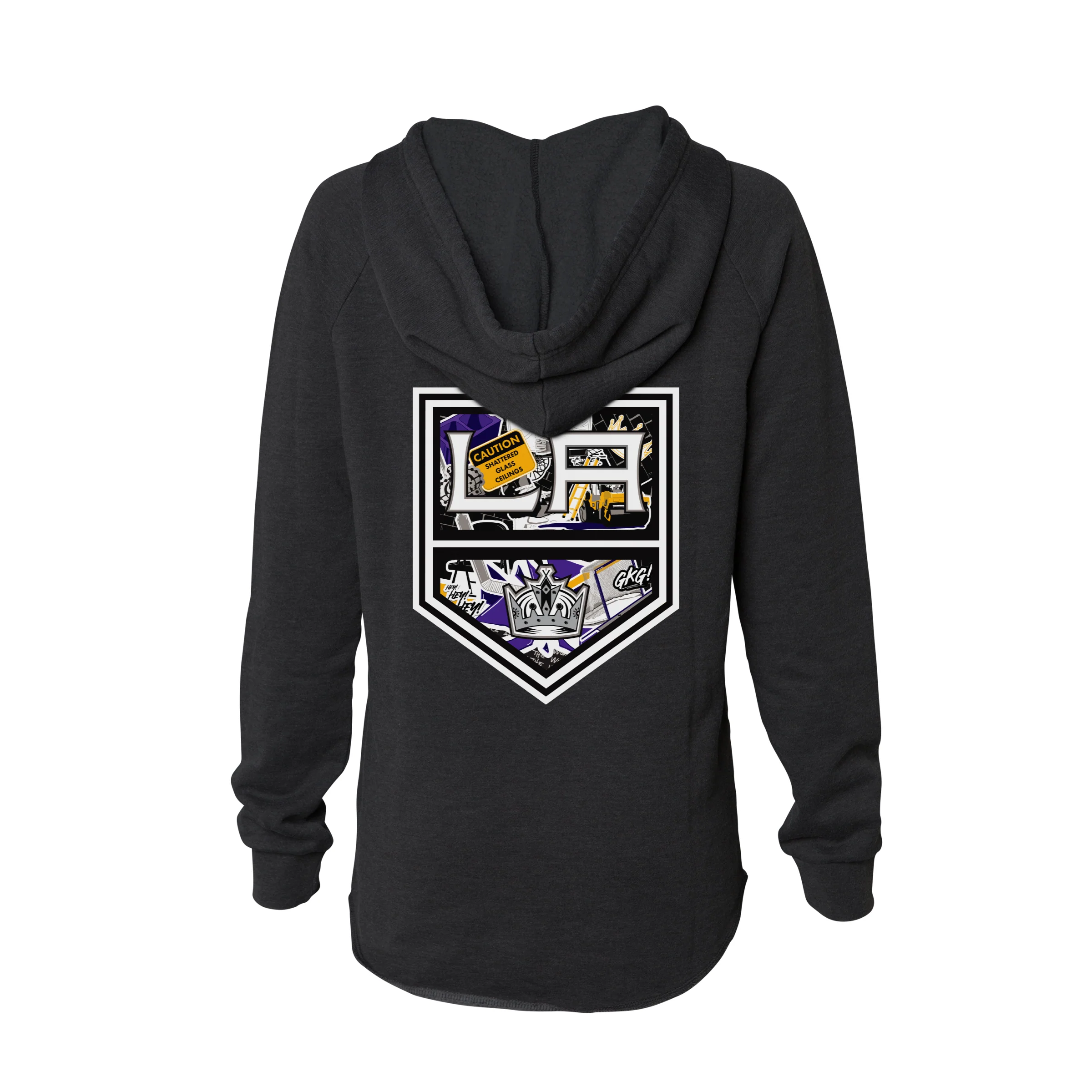 Kings Women's Violent Gentlemen Women's History Celebration Black Hoodie - Image 2