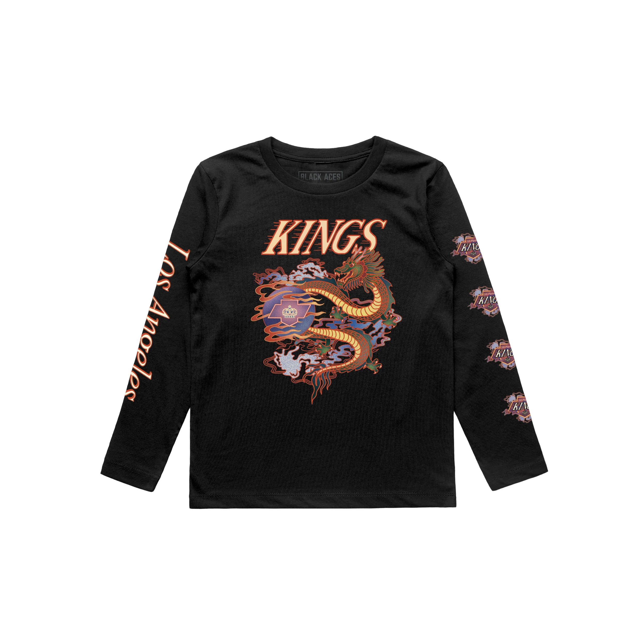 Kings Youth Violent Gentlemen Lunar New Year Black Long Sleeve Shirt