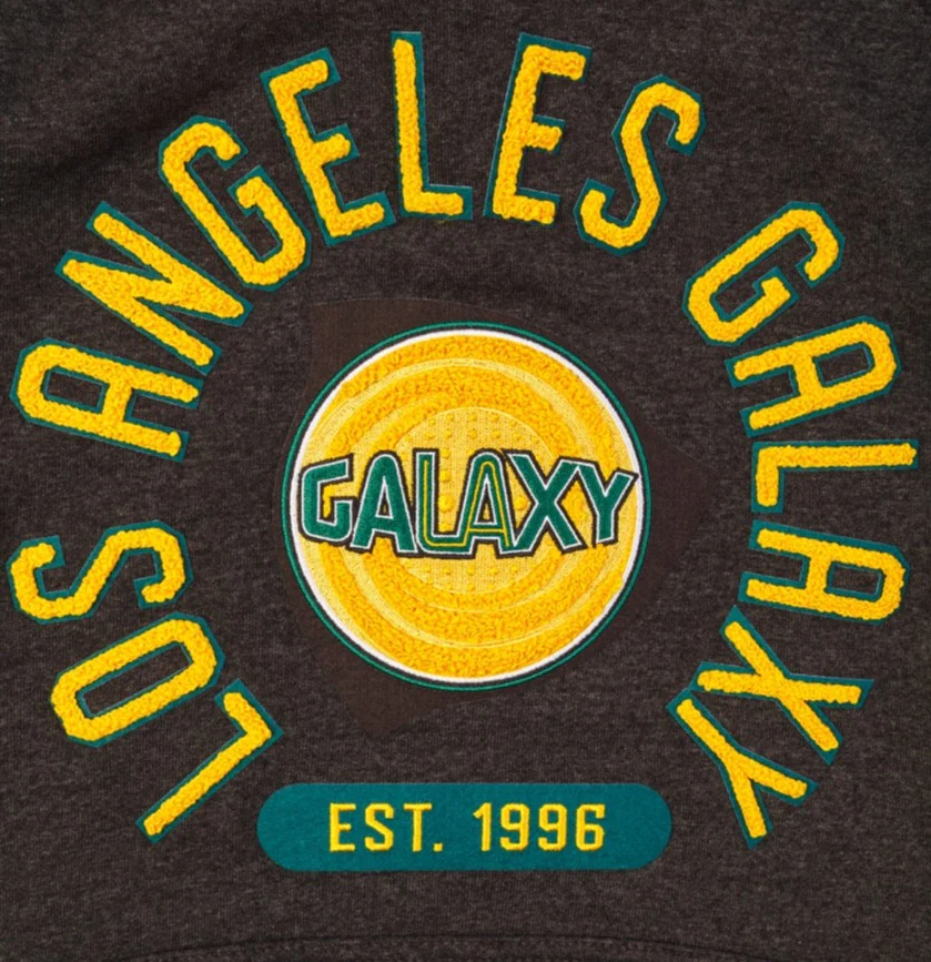 LA Galaxy 2024 Sportiqe Olsen Retro Black Hoodie - Image 3