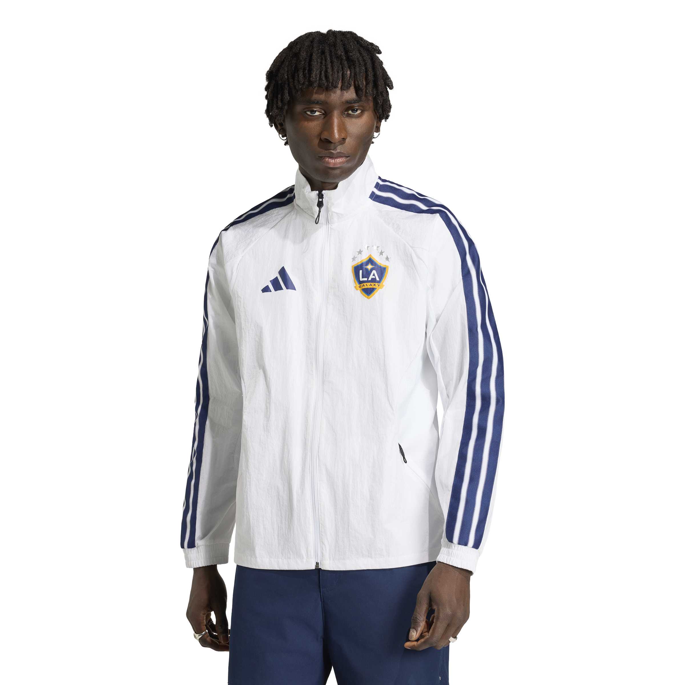 LA Galaxy 2026 adidas Anthem White Jacket - Image 2