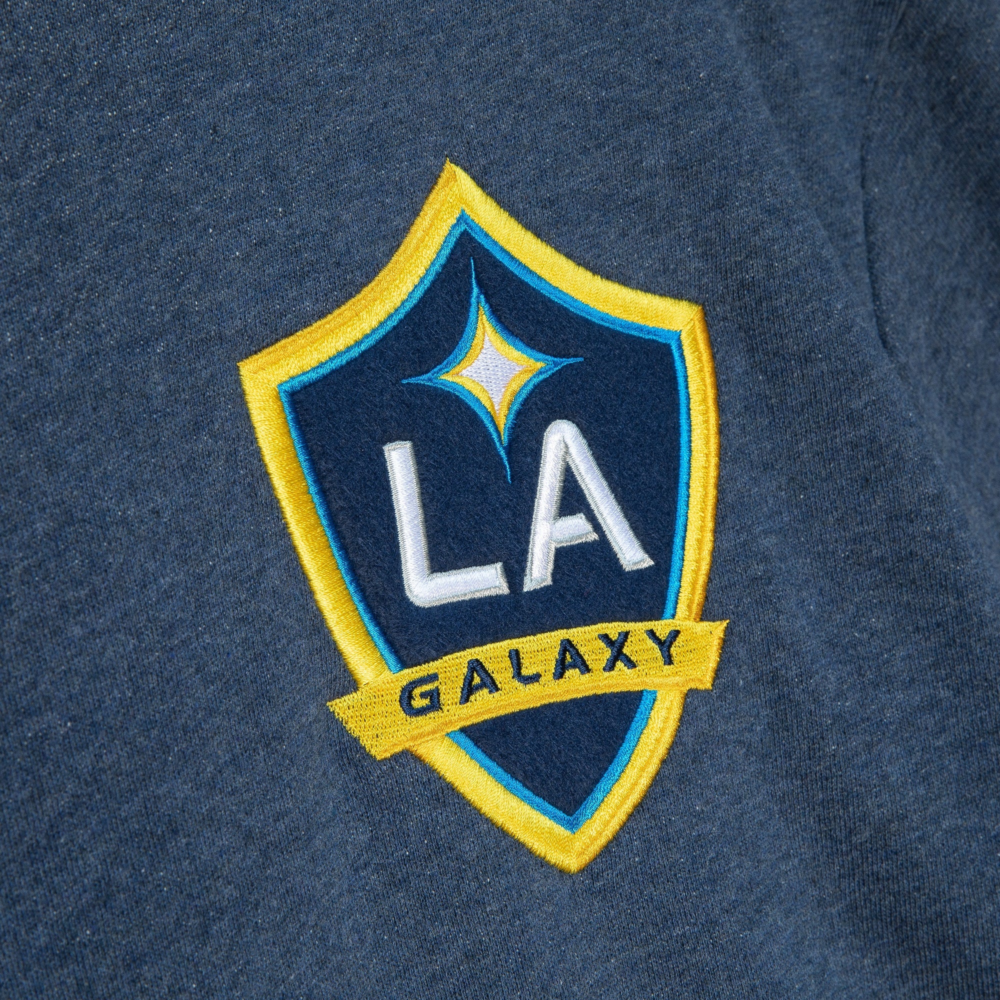 LA Galaxy 2022 Mitchell & Ness MLS Classic French Terry Navy Hoodie - Image 3