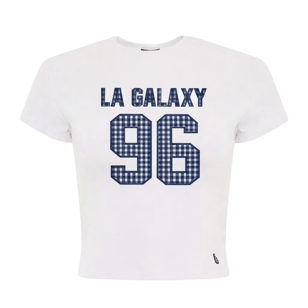 LA Galaxy Women's Hype & Vice Baby White Tee