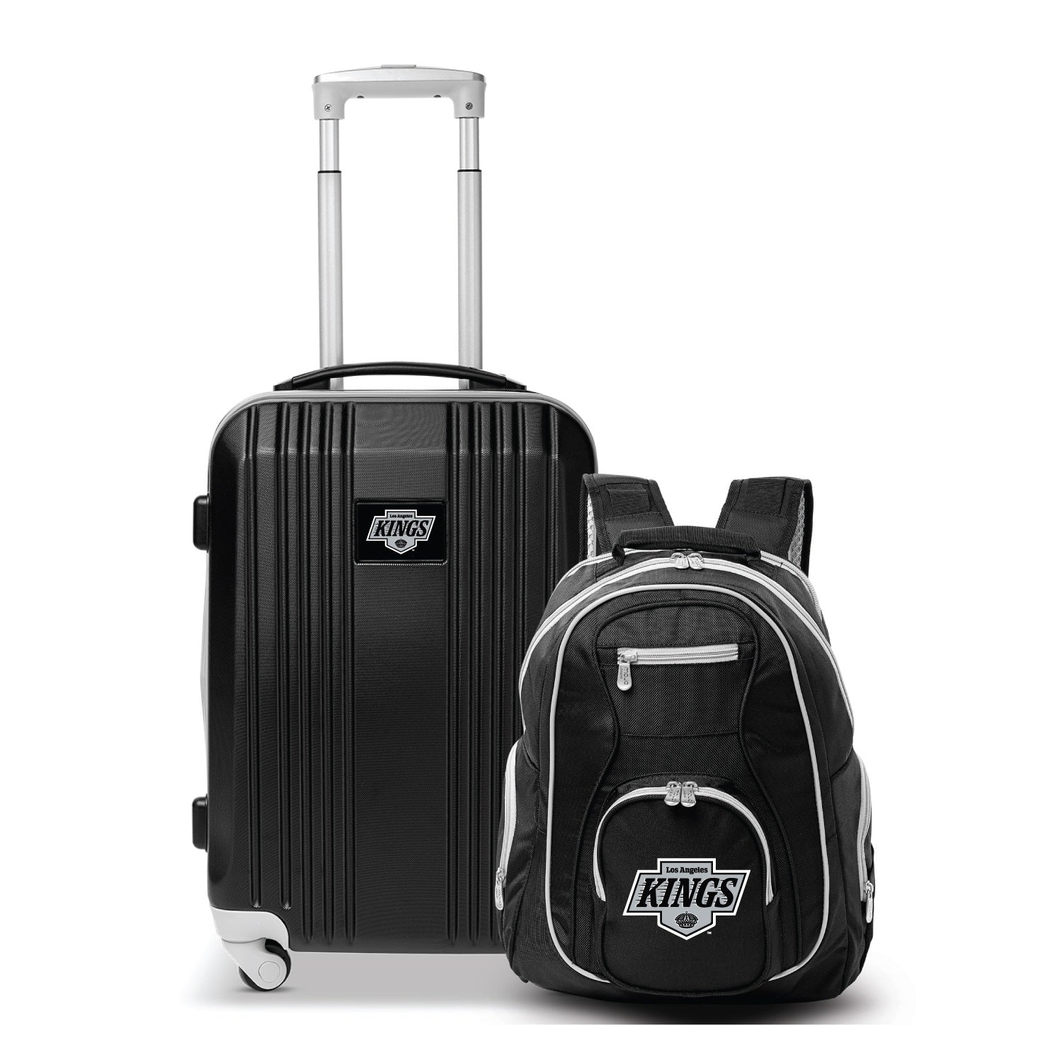 Kings 2 Piece Premium Colored Trim Backpack and Luggage Set