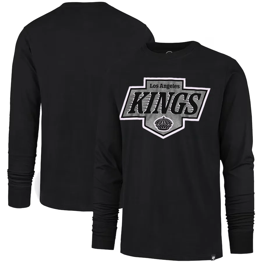 Kings '47 Primary Logo Franklin Black Long Sleeve T-Shirt - Image 3