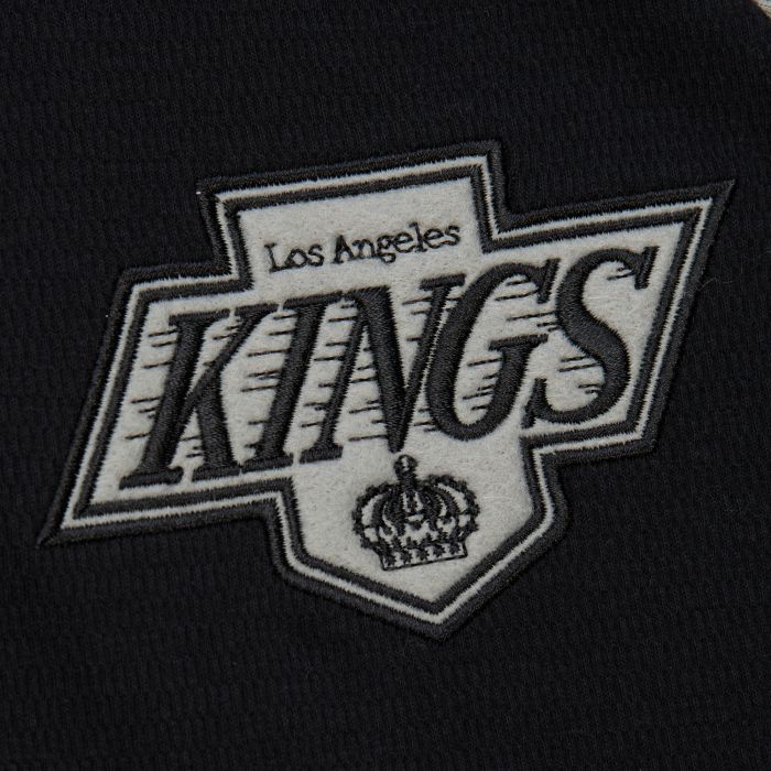 LA Kings Black/Grey Thermal Henley Long Sleeve Shirt - Image 3