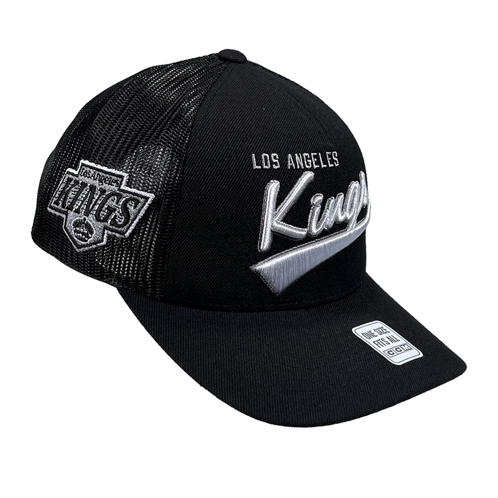 Kings CCM Black Meshback Trucker Adjustable Hat - Image 3