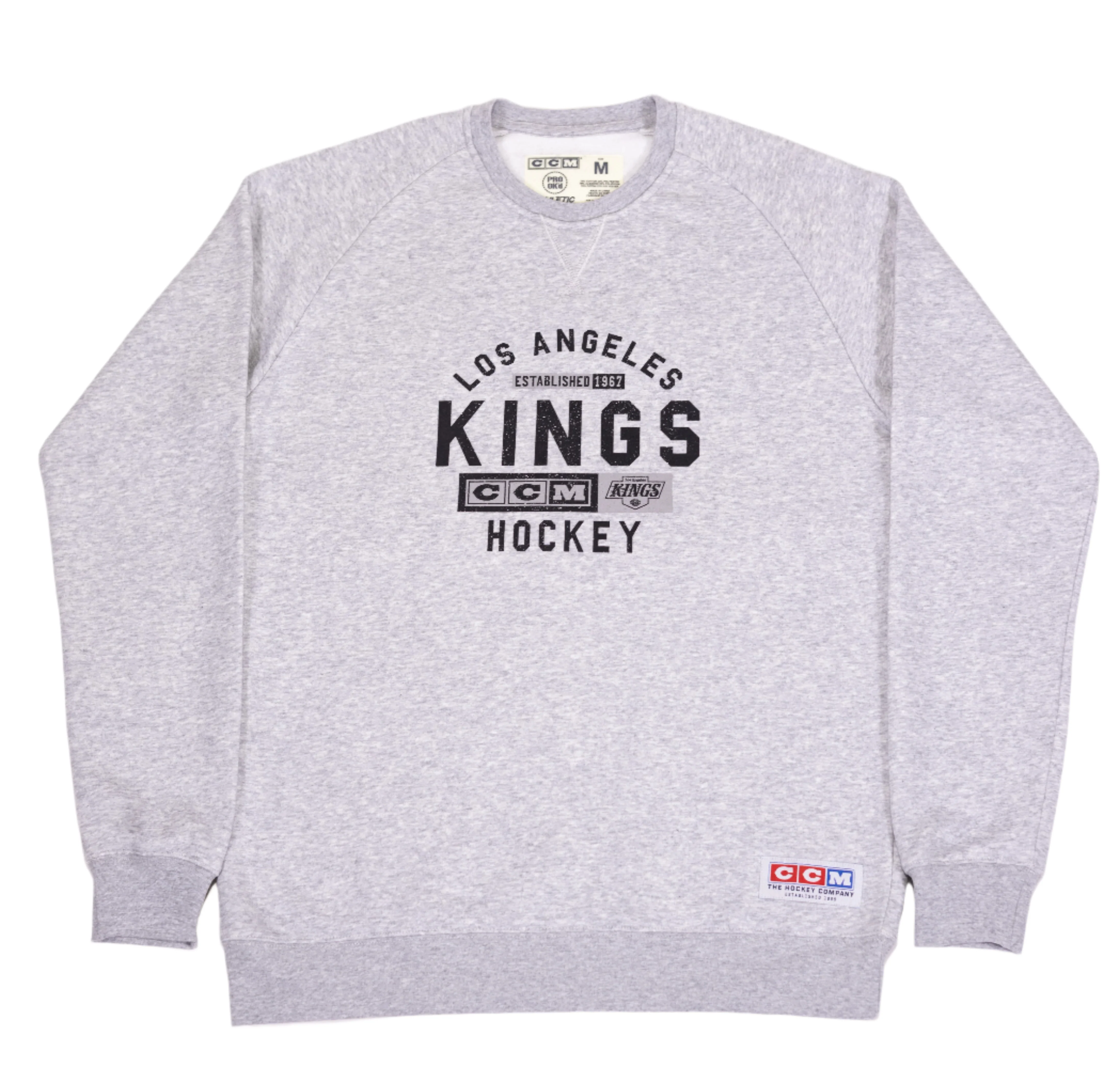 Kings CCM Grey Fleece Crewneck Wordmark