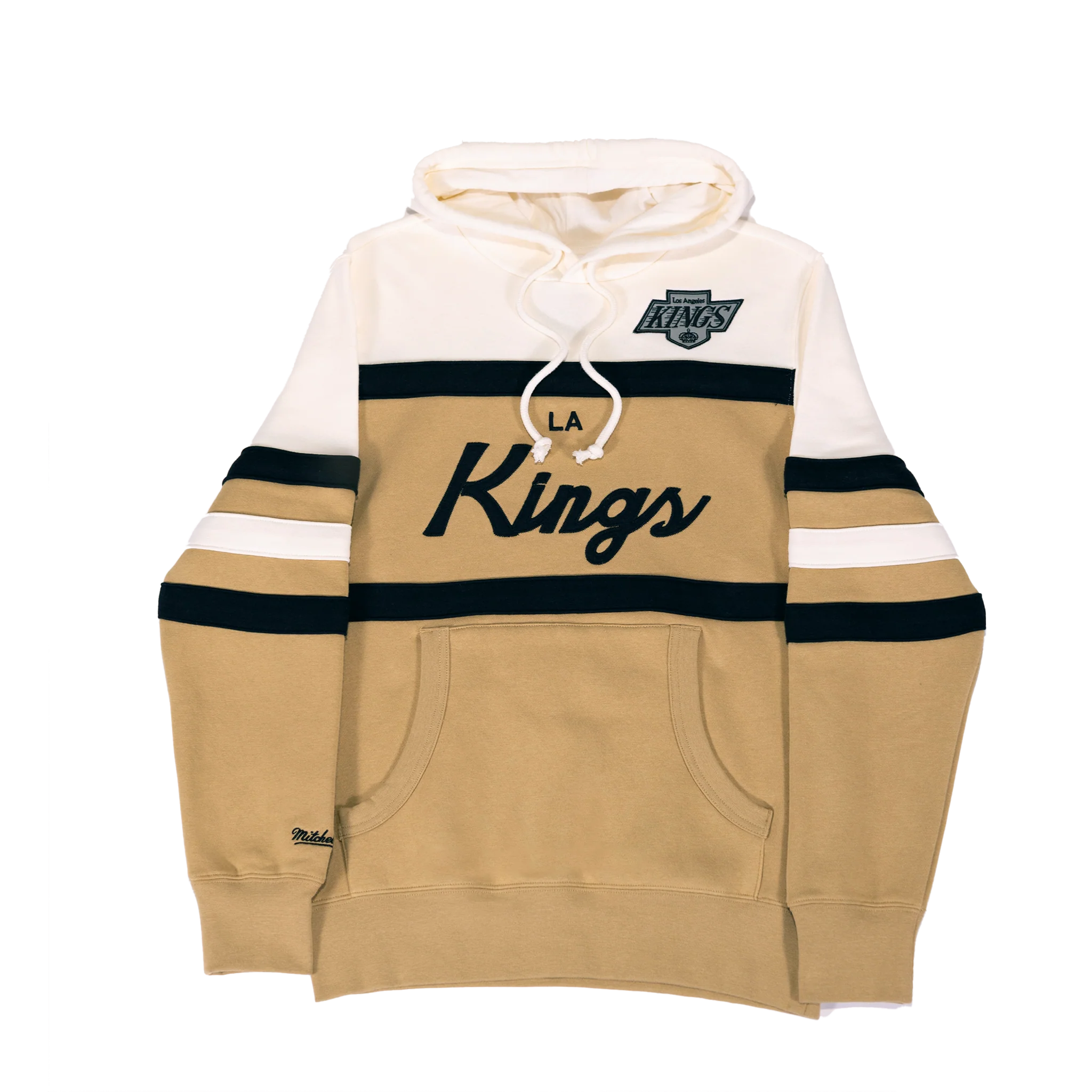 Kings Head Coach Vintage Wordmark Tan Hoodie