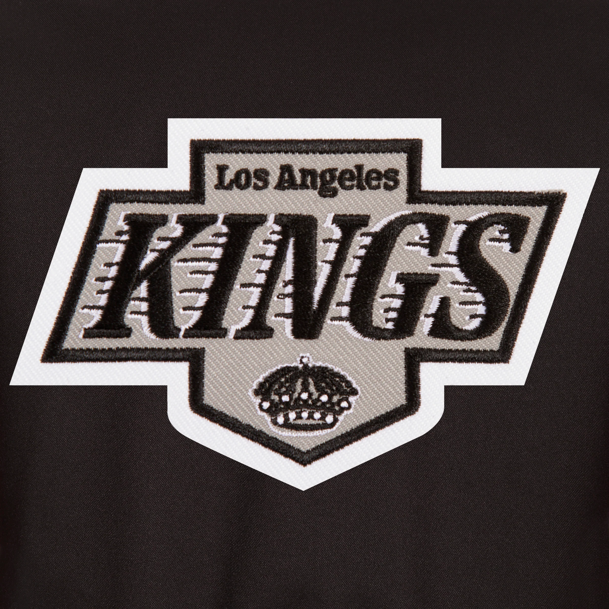 Kings JH Design Front Logo Poly-Twill Black Jacket - Image 3