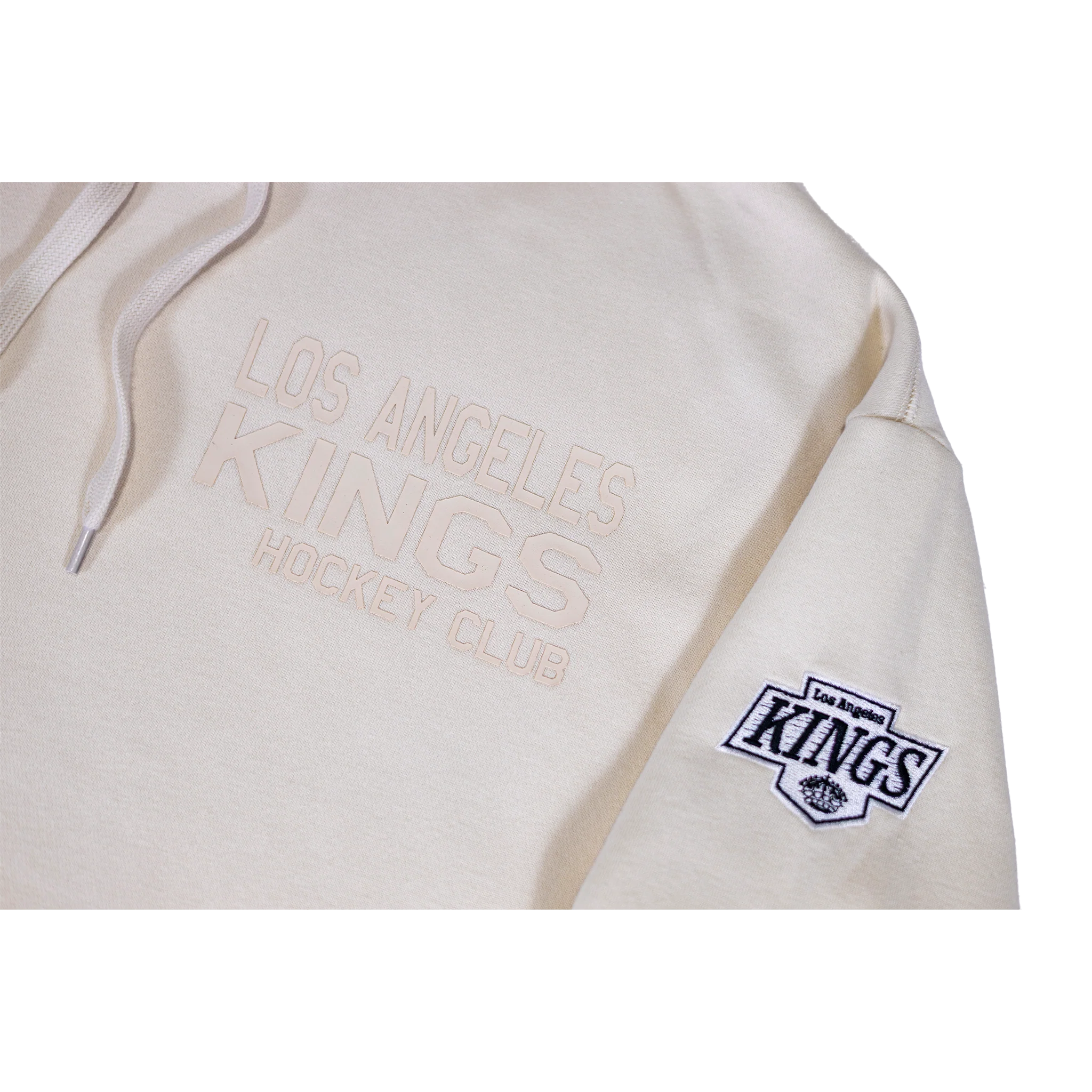 Kings Los Angeles Hockey Club Chalk Pullover Fleece Hoodie - Image 3