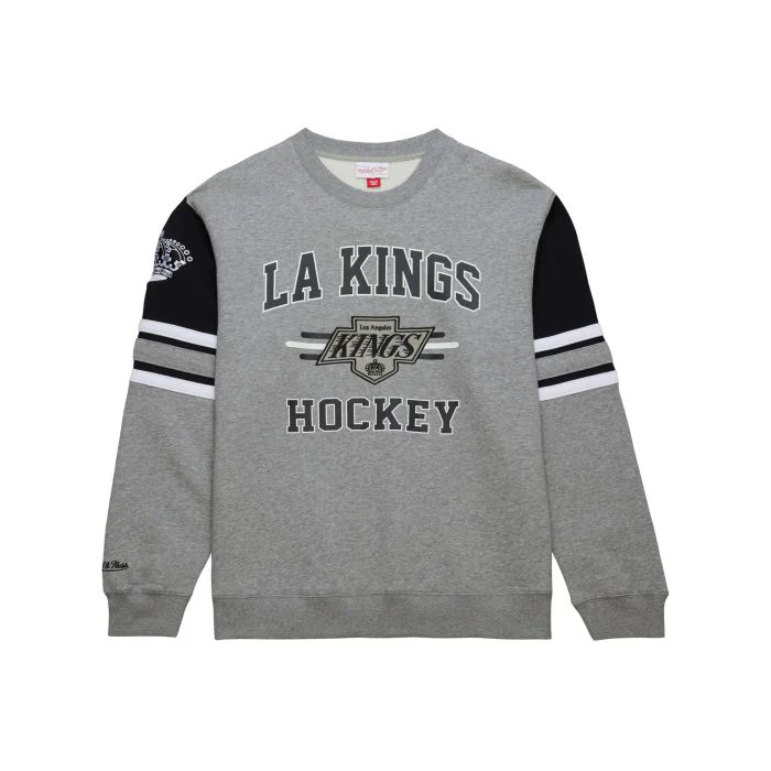 Kings Mitchell & Ness Black All Over Crew Primary Logo