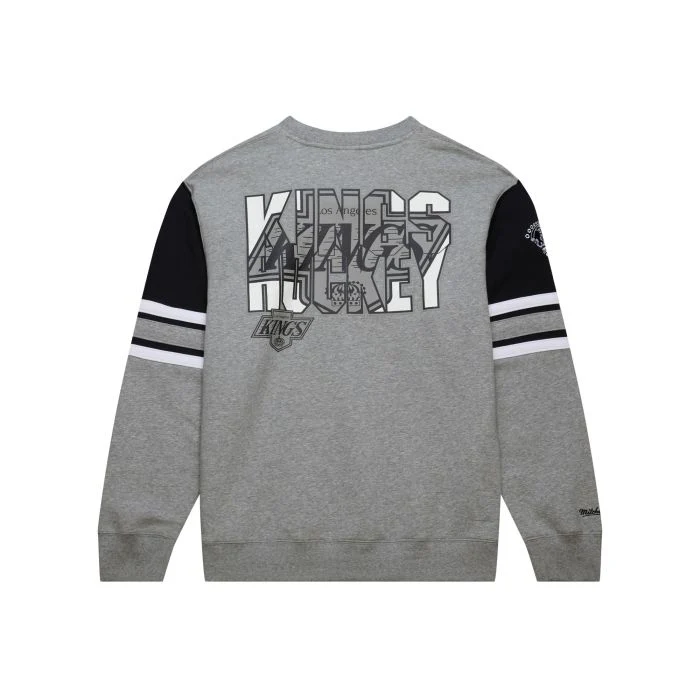 Kings Mitchell & Ness Black All Over Crew Primary Logo - Image 2