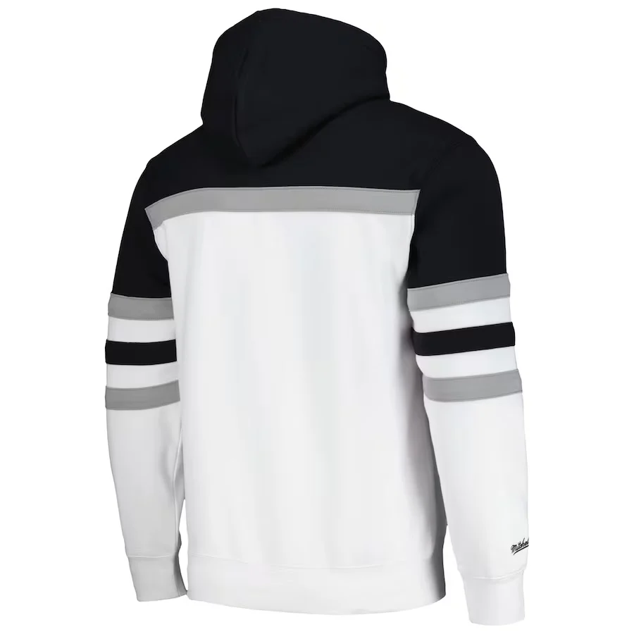 Kings Mitchell & Ness Head Coach Chevy Logo Black and White Hoodie - Image 2
