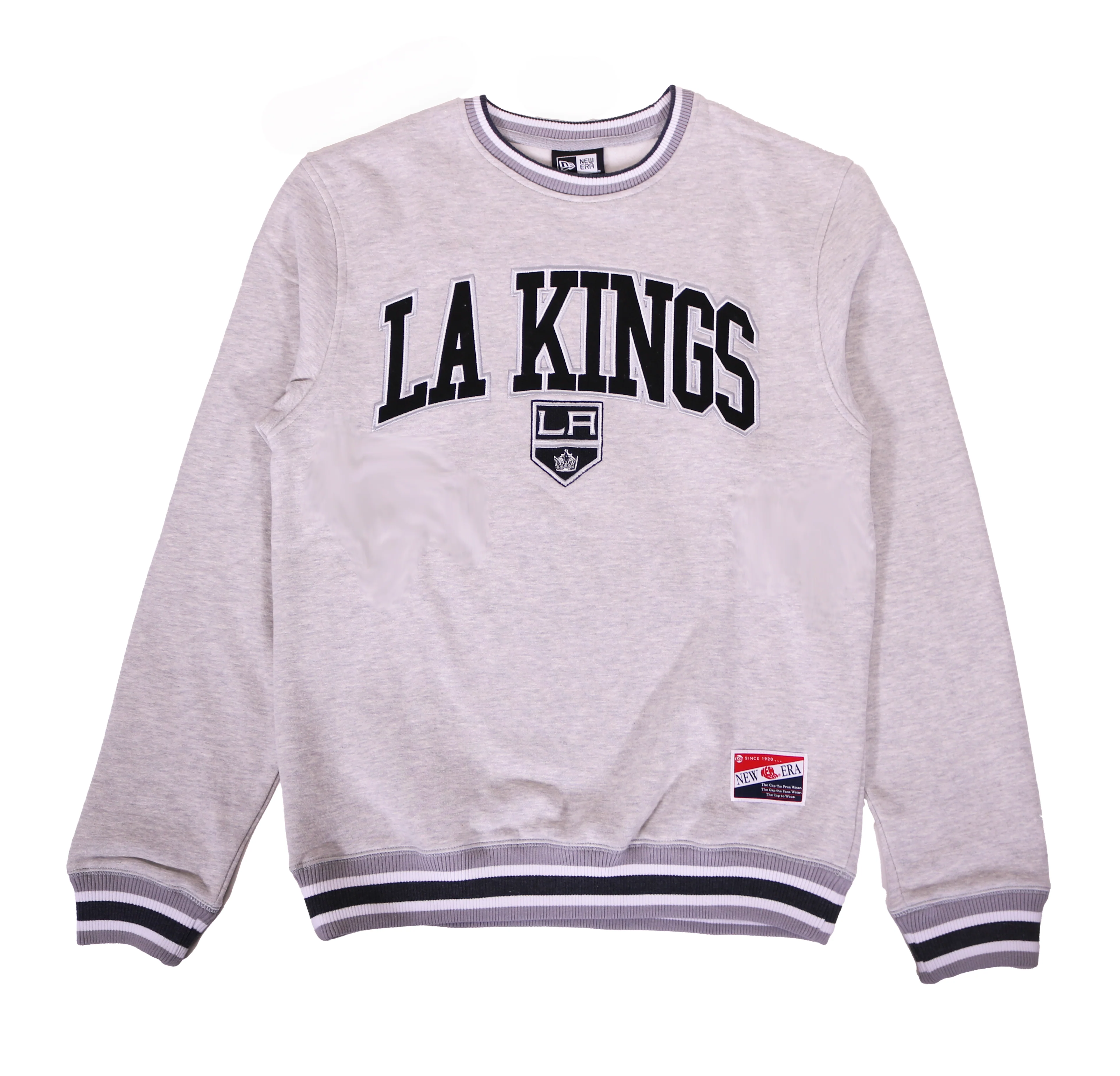 LA Kings New Era Throwback Classic Gray Crewneck