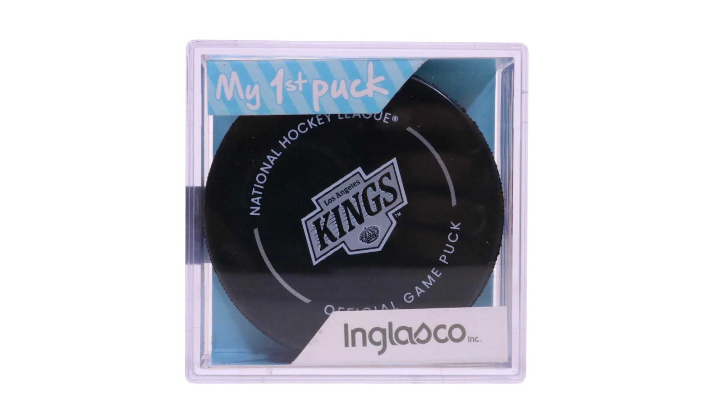 Kings Primary Logo New Fan Blue in Cube Puck