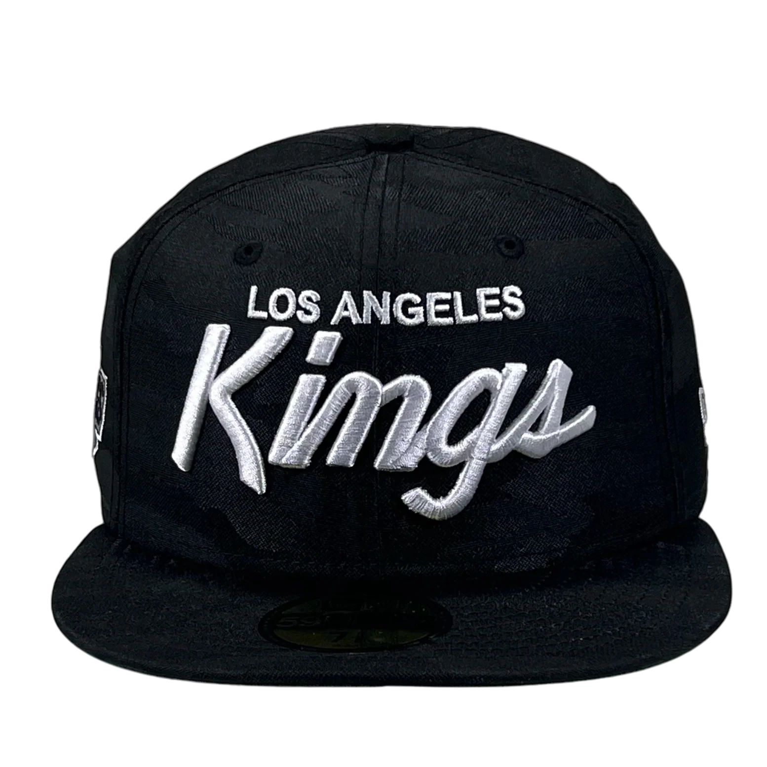 Kings 5950 Script w/ Side Hit Black Fitted Hat