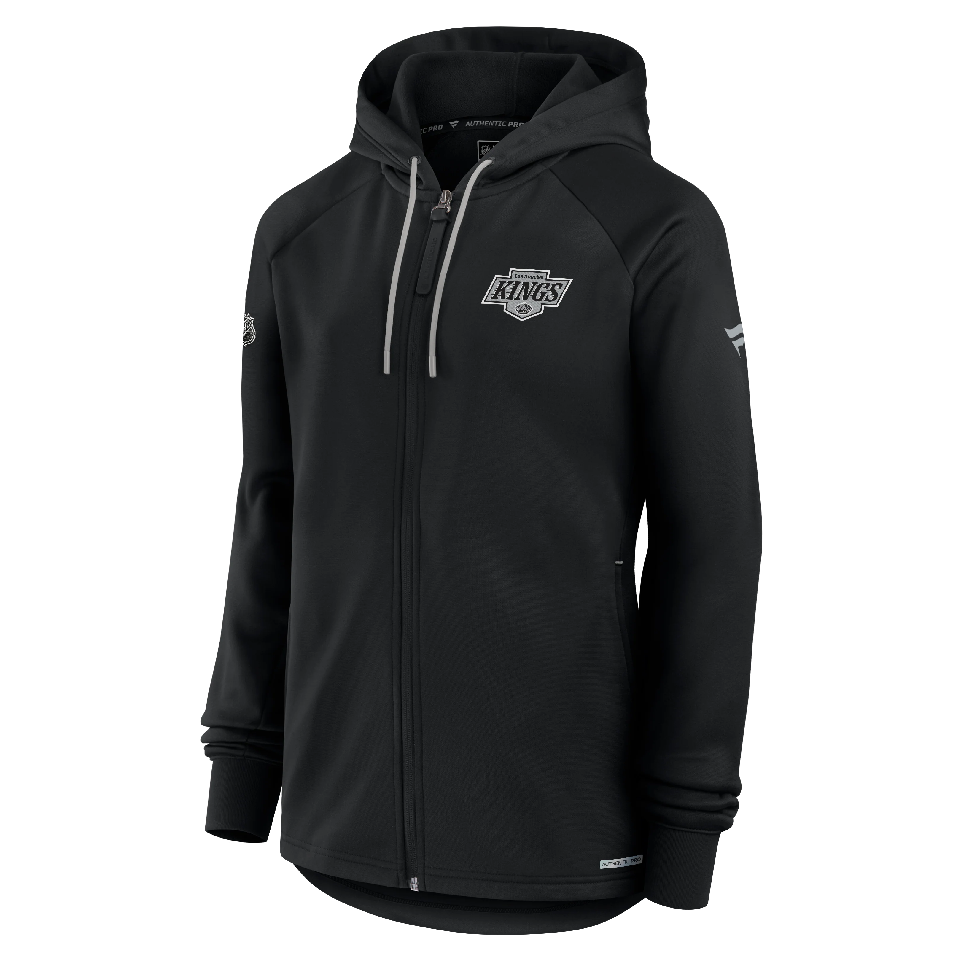 LA KINGS WOMENS AUTHENTIC PRO RINK FULL ZIP FLEECE JACKET - Image 2