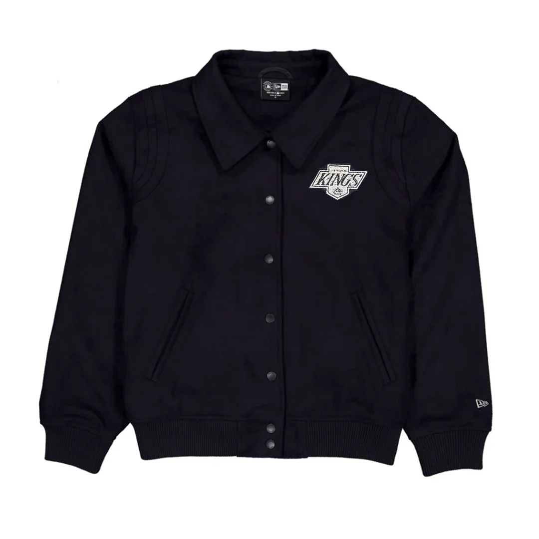 Kings Womens New Era Snap Front Black Jacket