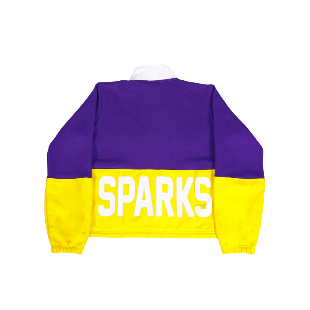 LA Sparks New Era Purple and Gold Women's Windbreaker Jacket - Image 2