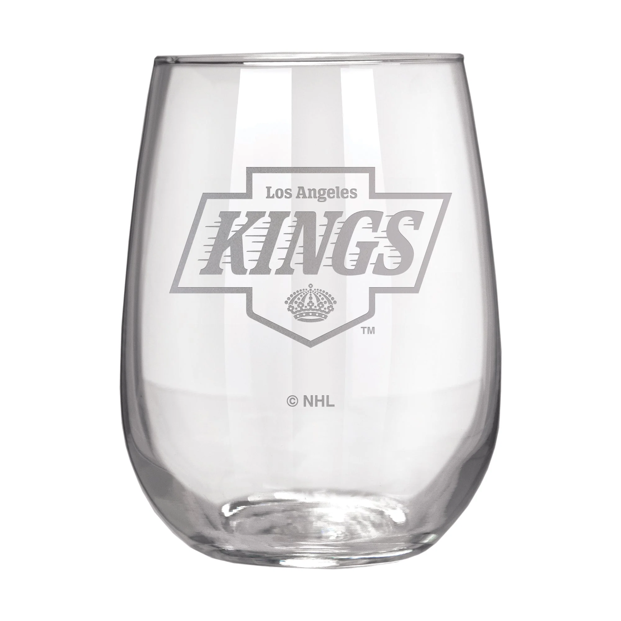 Los Angeles Kings 17 oz. Stemless Wine Glass