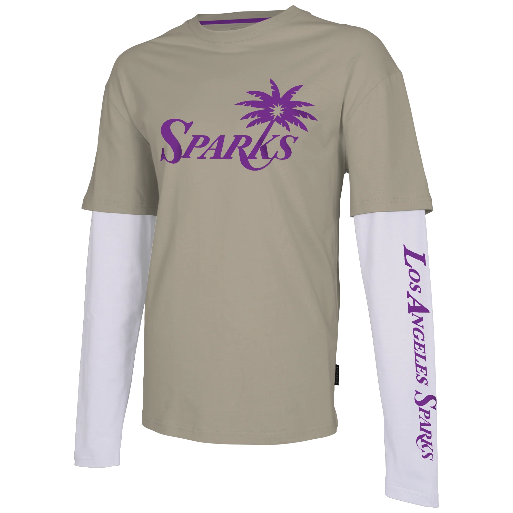 Sparks Stadium Essentials WNBA Status Beige Long Sleeve Shirt