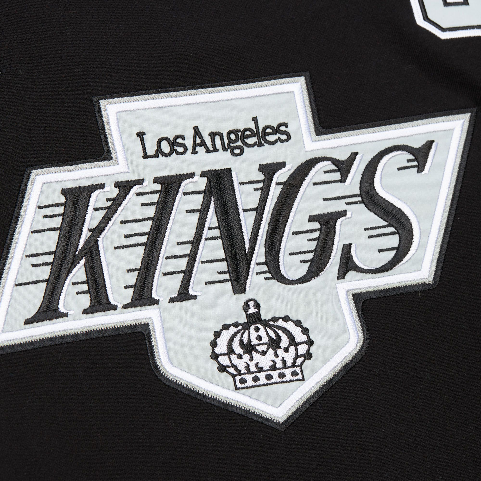 Wayne Gretzky Kings Name and Number Black Hoodie - Image 4
