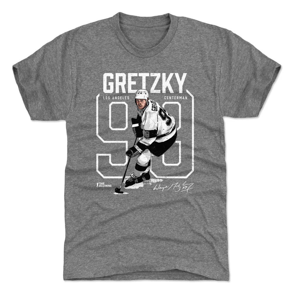 Wayne Gretzky Number Outline WHT - Image 2